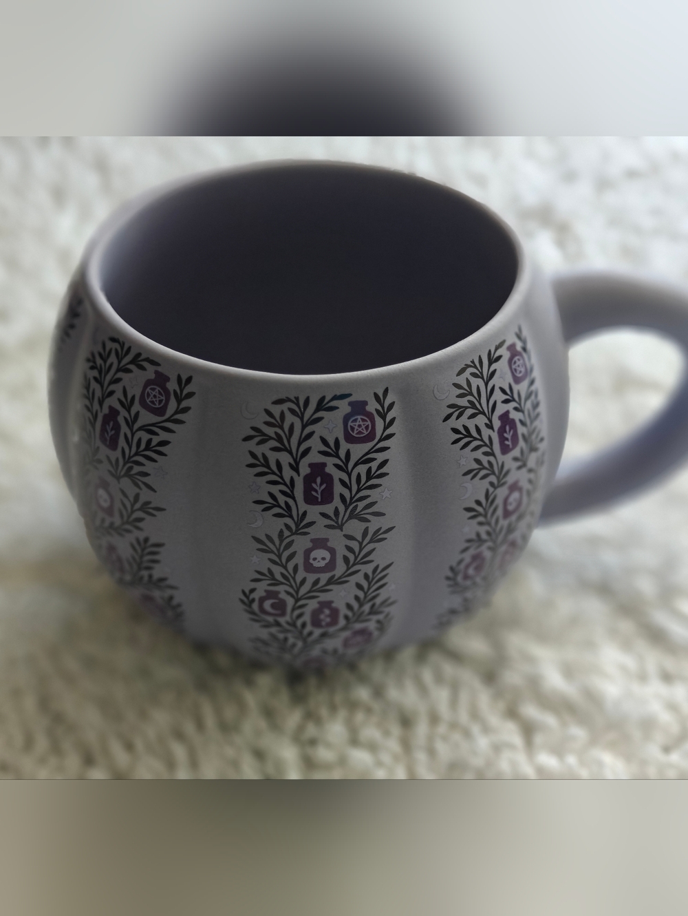 Coffee Mug 12 Fl.Oz Witchy Potions Purple Pumpkin Apothecary Sorcery